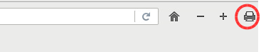 Screenshot of the print icon