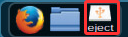 Screenshot of the button for ejecting memory sticks